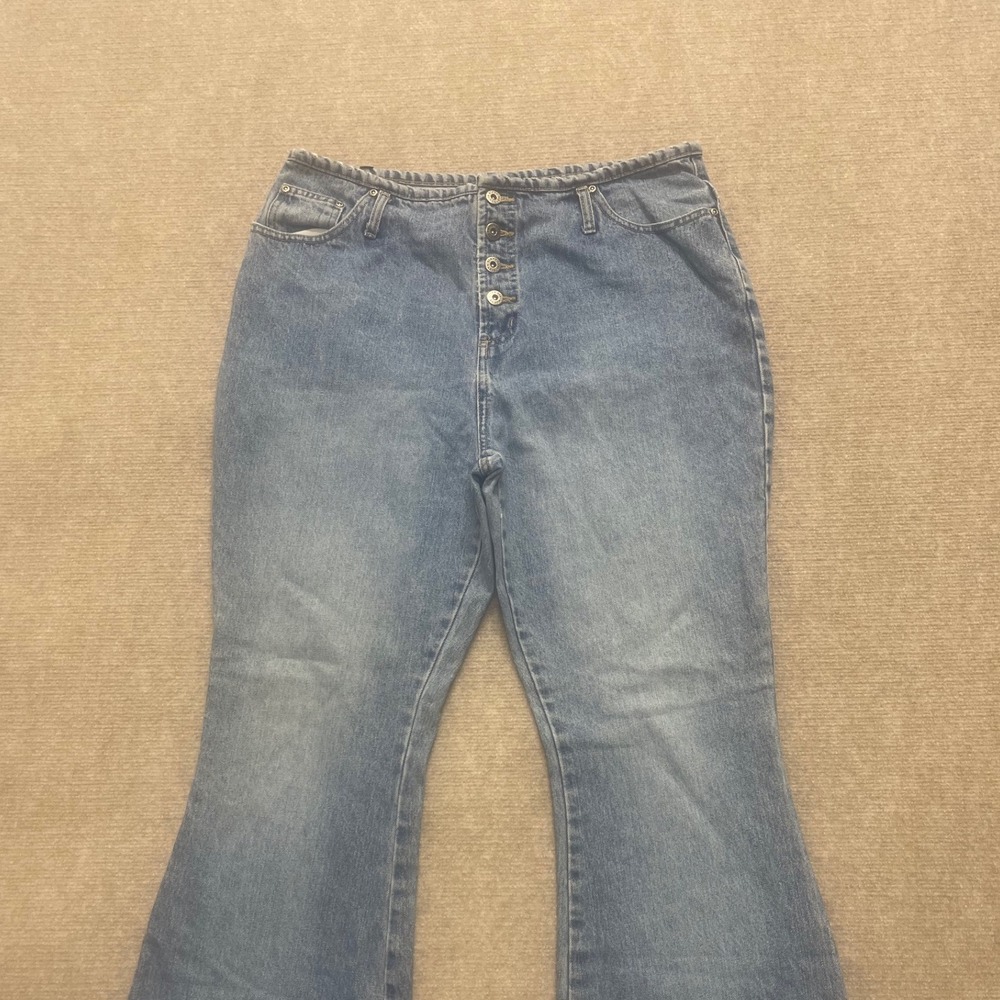 Route 66 Vtg‎ Womens 15/16 Blue Mid Rise Classic Fit Flared Denims